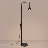 Sollux Črna jeklena stoječa svetilka z upogljivo konstrukcijo (višina 165 cm) Zylo – | Shoptok.si