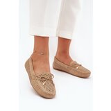 Boto Ladies moccasins with perforated pattern and lacing Khaki Mirisa | shoptok.hr