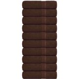 vidaXL Kopalne brisače 10 kos rjava 100x150 cm 360 g/m² 100% bombaž | Shoptok.si