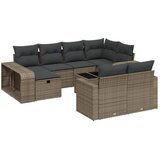  11-dijelni set vrtnih sofa poliratan s jastucima svijetlosivi | shoptok.hr