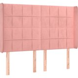 box spring s madracem LED ružičasti 140x200cm baršunasti | shoptok.hr
