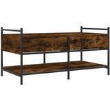 Maison Chic Klubska mizica - kavna mizica - Nizka mizica dimljeni hrast 99x50x50 cm inženirski les, (21755317) | Shoptok.si