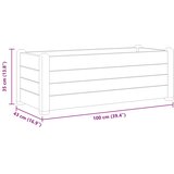  Povišena vrtna gredica PP antracit 100 x 43 x 35 cm | Eponuda.com