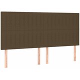  Krevet s oprugama i madracem tamnosmeđi 200x200 cm od tkanine | shoptok.hr