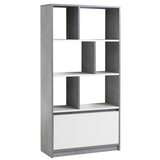 Olimp Sport Polica za knjige Bill bela beton siva | ePonuda.com