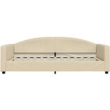 vidaXL Izvlečna dnevna postelja s predali krem 100x200 cm bl | Shoptok.si