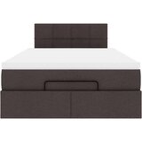 vidaXL okvir za krevet s madraca tamnosmeđi 120x190 cm od tkanine | shoptok.hr