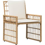  Set vanjskog namještaja 5 pcs Prirodna i krema bijela | Eponuda.com