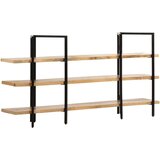 Police za knjige s 3 razine 160x31x80 cm od masivnog drva manga | shoptok.hr