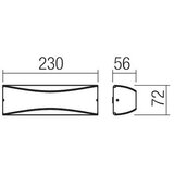  Redo 90126 - LED spoljašnja zidna svetiljka AXEL LED/7W/230V 3000K IP65 antracit | Eponuda.com