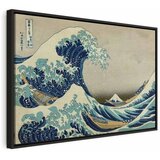  Slika - Hokusai Katsushika – The Great Wave off Kanagawa 60x40 U crnom drvenom okviru | shoptok.hr