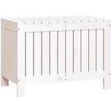  The Living Store Vrtna škatla bela 76x42,5x54 cm trdna borovina - Vrtna Škatla Za Shranjevanje, (21455006) | Shoptok.si