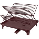 Mette Ditmer Denmark Bordo rdeč dvonadstropni odcejalnik posode 42x29 cm Dry-It – Cene