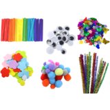 Little Artist's Creative Set Stickers Pompoms Feathers Glitter | shoptok.hr
