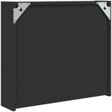  Kupaonski ormarić s ogledalom i LED svjetlom crni 60x13x52 cm | shoptok.hr