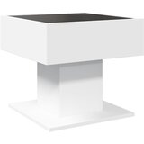  Stolić za kavu LED bijeli 50x50x45 cm od konstruiranog drva | Shoptok.si
