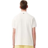 Lacoste Classic Fit Printed Polo Shirt White/Blue Bijela | shoptok.hr
