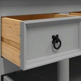  Komoda Corona siva 112x43x78 cm masivna borovina meksički stil | shoptok.hr