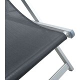 vidaXL Sklopive stolice za plažu 2 kom sive od aluminija i tekstilena | shoptok.hr