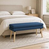  Klupa s dvostrukim slojem Plava 110 x 40 x 47 cm Tkanina | Eponuda.com