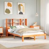  Krevet s regalom za knjige bez madraca 120 x 200 cm od borovine Cijene