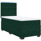 Box spring krevet s madracem tamnozeleni 80 x 200 cm baršunasti | shoptok.hr