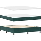  Krevet s box springom madracem i klupom u tamnozelenoj boji 180x200 cm | shoptok.hr