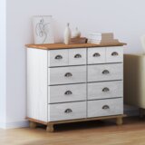 vidaXL predalnik 'askim'bela 91x40x79 cm iz trdega bora | Shoptok.si