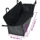  Navlaka za automobilsko sjedalo za pse crna 137 x 46 x 50 cm | shoptok.hr