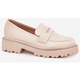 Boto Ladies Moccasins Eco Leather With Rhinestones Beige Wilamla | shoptok.hr