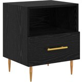  Nočna omarica 2 pcs Črna 40 x 35 x 47.5 cm Konstruiran les | Shoptok.si