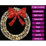  Vijenac s 60 LED svjetlima Topla bijela 76 x 76 x 8 cm PET | shoptok.hr