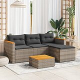 Maison Chic Seti vrtnega pohištva - Vrtna garnitura - Vrtni pohištvo set 3-delna z blazinami siv poli ratan, (21809475) | Shoptok.si