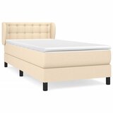 Maison Chic Box spring postelja - Vzmetna postelja z vzmetnico krem 90x190 cm blago SL7199, (21887002) | Shoptok.si