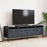 vidaXL TV omarica antracitna 135x39x43,5 cm hladno valjano jeklo | Shoptok.si