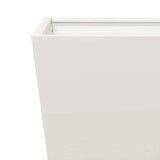 vidaXL Vrtne sadilice 2 kom bijele 30x30x30 cm čelične | shoptok.hr