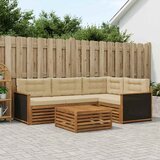  Set vanjskih sofa 5 pcs Prirodna i bež 79 x 79 x 37 cm | shoptok.hr