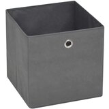 vidaXL Škatle 4 kosi netkano blago 28x28x28 cm sive | Shoptok.si