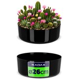 KADAX cvetlični lonec, cvetlični lonec, cvetlična skleda, črna, okrogla, 26 cm, (5000353045) Cene