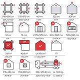 Male kuće GARAŽA MIKKELI 595 × 595 cm sa šindrom | shoptok.hr