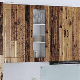  Zidni stakleni ormarić Lucca Staro drvo 40 x 31 x 100 cm | shoptok.hr