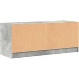 TV omarica s steklenimi vrati betonsko siva 102x37x42 cm | Shoptok.si