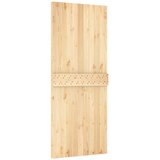  Klizna vrata Prirodna i bijela 85 x 210 cm Čvrsta borovina | shoptok.hr
