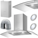 Berdsen BT-223 INOX kuhinjska napa s dimnjakom od 90 cm | shoptok.hr