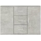  Komoda siva boja betona 91 x 29,5 x 65 cm od konstruiranog drva | shoptok.hr
