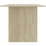  Blagovaonski stol boja hrasta sonome 180 x 90 x 76 cm iverica | shoptok.hr