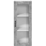  Zidni stakleni ormarić LUCCA Betonska siva 40 x 31 x 100 cm | Eponuda.ba