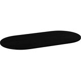 vidaXL Mizna plošča temno rjava 120x60x2 cm trdna hrastovina ovalna | Shoptok.si