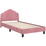  Krevet za djecu s uzglavljem Ružičasta 80 x 200 cm Baršun | shoptok.hr