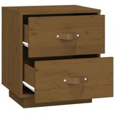  Noćni ormarići 2 kom boja meda 40x34x45 cm od masivne borovine | Eponuda.com